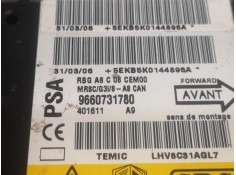 Recambio de centralita airbag para citroen c3 1.1 collection referencia OEM IAM 9660731780   2