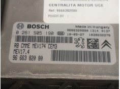Recambio de centralita motor uce para peugeot 207 referencia OEM IAM 9666382080 0261S05190  2